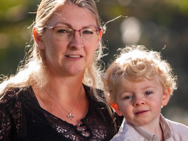 Mel Martin and Dylan Wadley with Ace 18mths and Hope 6mth (Pratten). Married last Monday. They lost two children in a tragic dam accident last year. 15th May 2021, pic David Martinelli