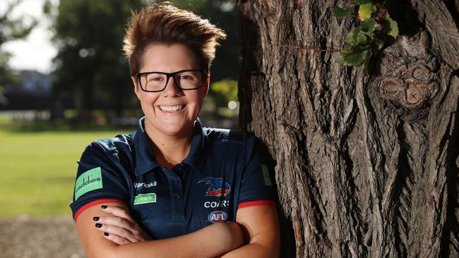 Adelaide Crows AFLW premiership coach Bec Goddard. Picture: Alex Coppel