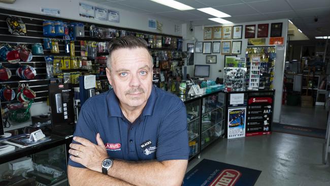 Beenleigh locksmith Darren Black from Black Locksmiths. PHOTO: AAP/Renae Droop