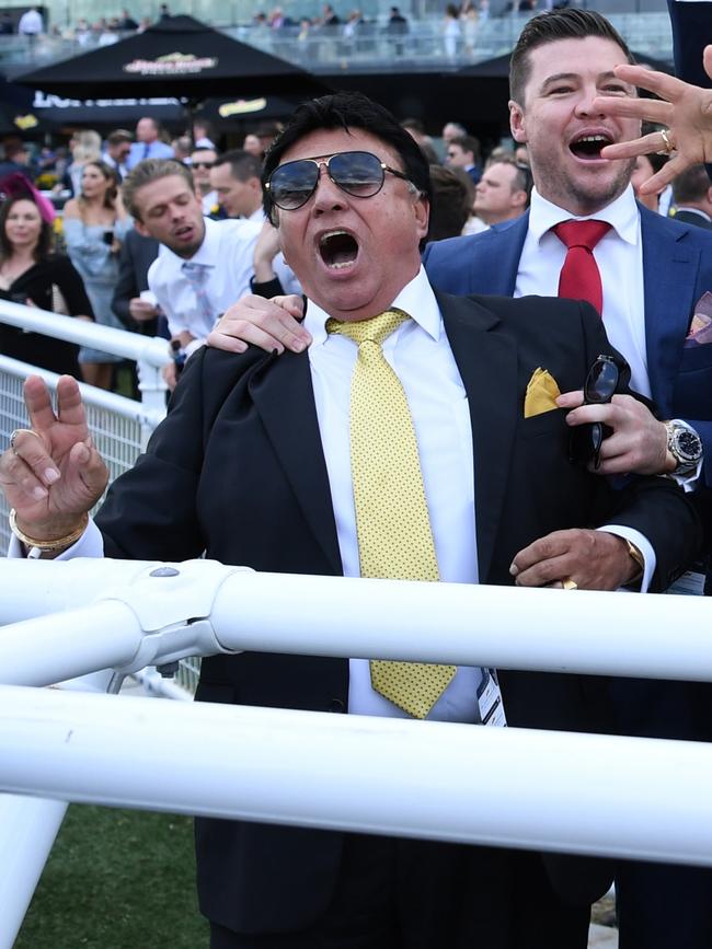 Bert Vieira after Trapeze Artist wins at Randwick racecourse in 2018.