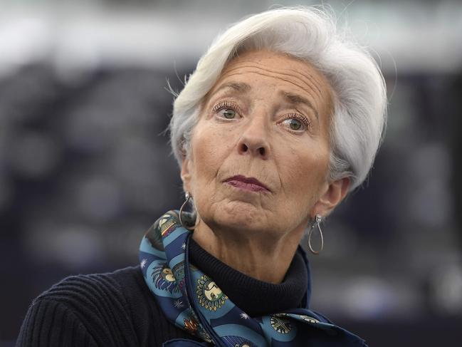 European Central Bank president Christine Lagarde. Picture: AFP