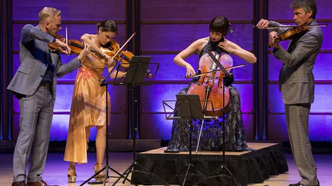 Australian String Quartet launched their 2018 season at City Recital Hall Angel Place. Picture: Brendan Read