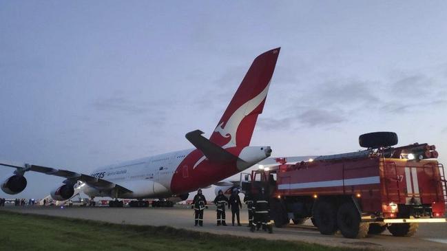 A Qantas Airbus A380 previously diverted to Azerbaijan in December 2022 due to a smoke in the cargo hold.