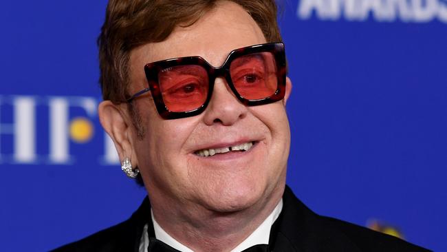 Elton John has pledged $1m to the Australian bushfire relief effort. Picture: Getty