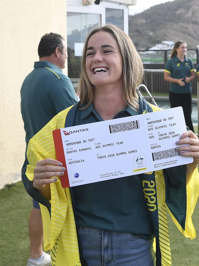 Dominique Du Toit’s ticket to the 2020 Tokyo Olympics. Picture: Ian Hitchcock/Getty Images