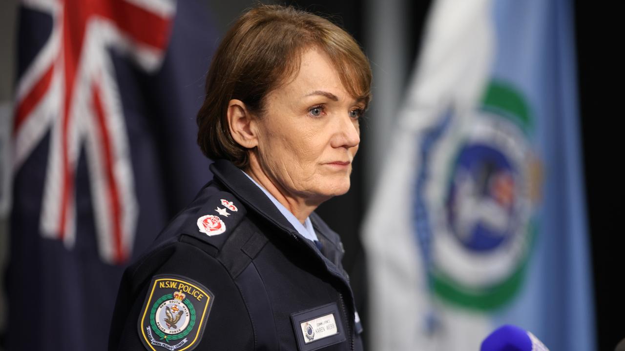 NSW Police Commissioner Karen Webb will address the media.Picture: NewsWire / Damian Shaw