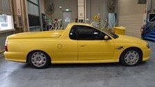 Umit Bolat’s distinctive yellow Holden ute. It was found at a supermarket car park. Photo: Victoria Police