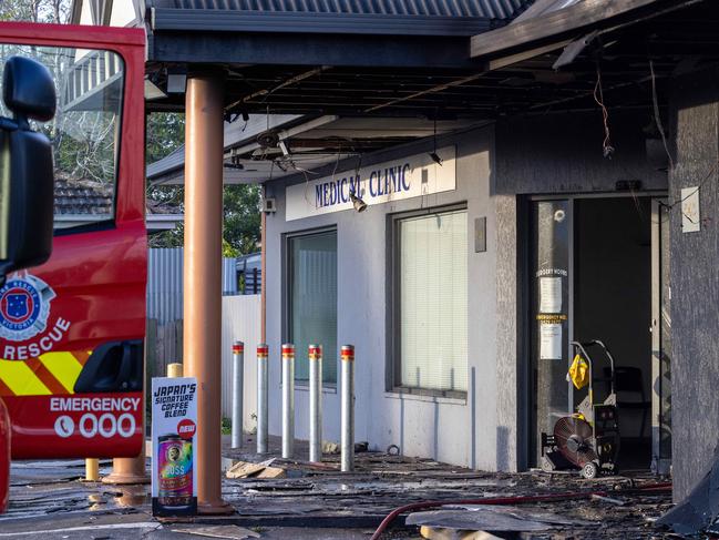 The medical clinic next door suffered minor damage. Picture: Jason Edwards