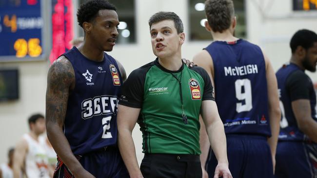 Deshon Taylor in action for the 36ers during the NBL’s pre-season Blitz. Picture: Getty