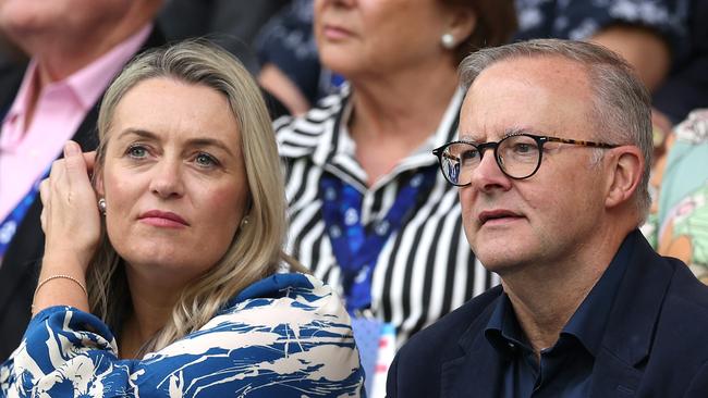 Pension entitlements for Prime Minister Anthony Albanese stand to hold him and partner Jodie Haydon in good stead in retirement. Picture: Clive Brunskill/Getty Images