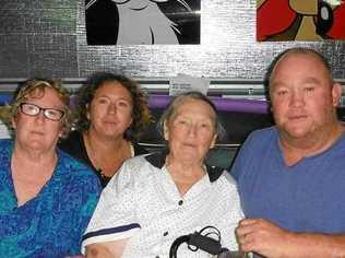 Anne Cooper (far left) with daughter Kim Innis, her mother Betty Skinner and son Scott Cooper. Picture: The Cooper family