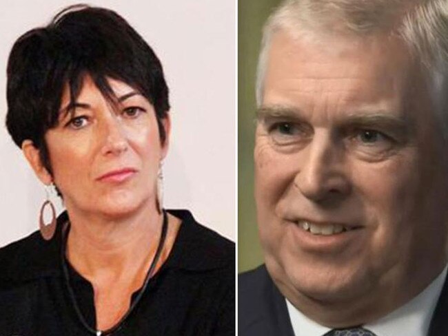 Secret meeting: Ghislaine Maxwell, left, and Prince Andrew. Pictures: