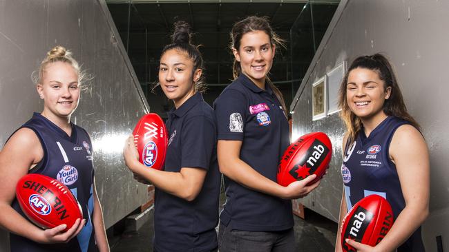 The NAB will sponsor the AFL Women’s league for at least the first three years of the competition. Picture: Eugene Hyland