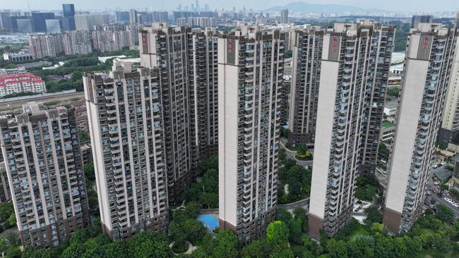 China’s depressed property market is weighing on consumers. Picture: AFP