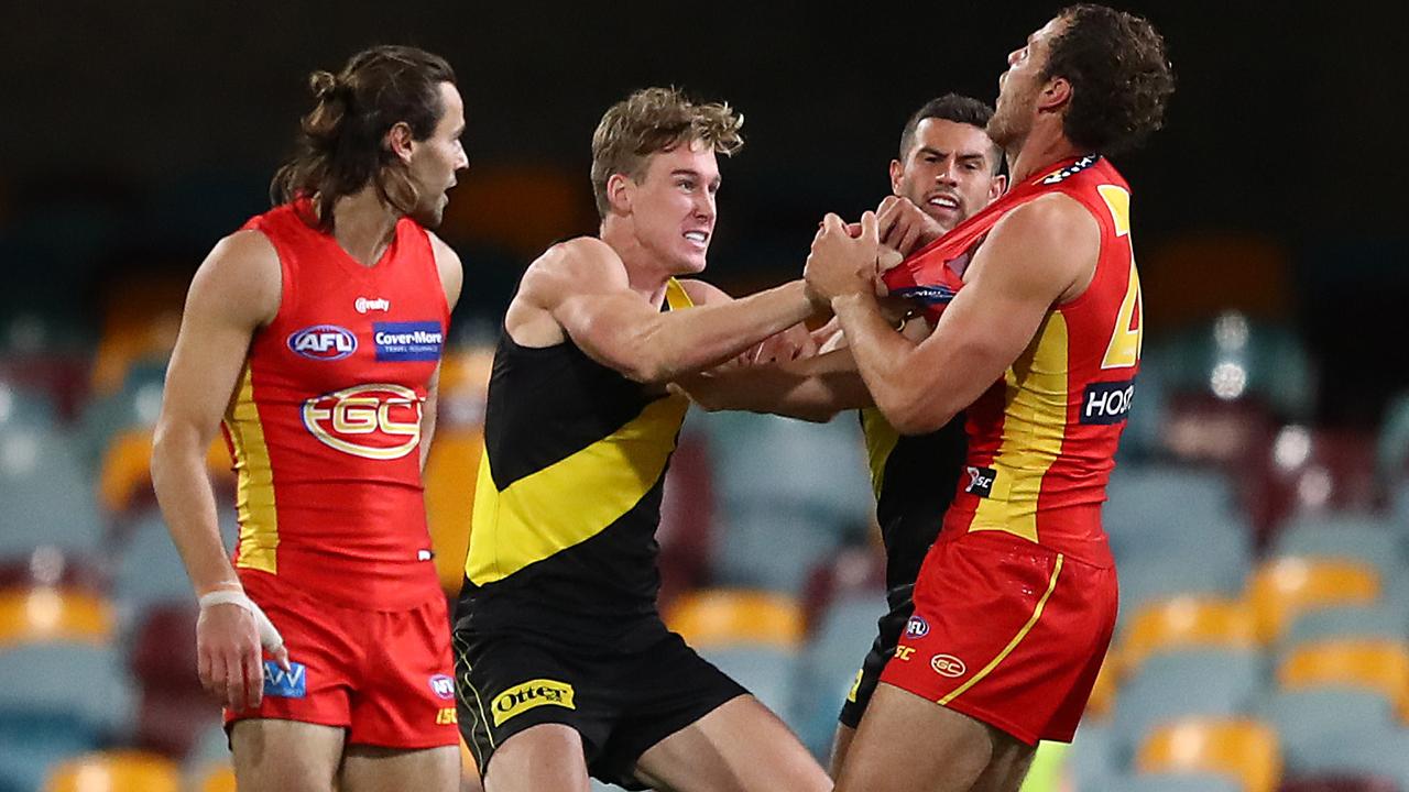 Tom Lynch’s actions have caused a stir (Photo by Jono Searle/AFL Photos/via Getty Images).