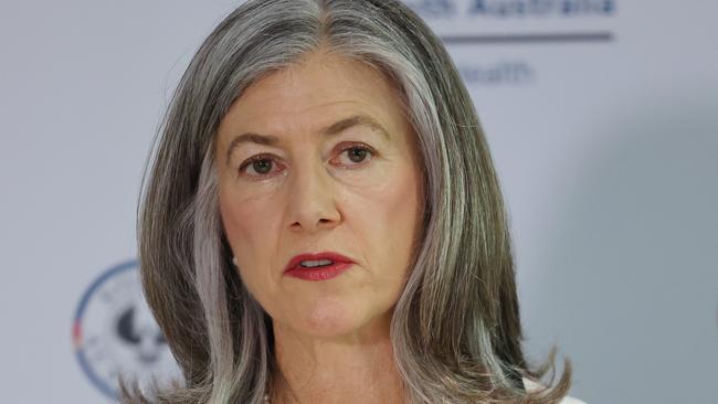 ADELAIDE, AUSTRALIA - NewsWire Photos November 13 2023: South Australian Chief Public Health Officer Professor Nicola Spurrier is seen during a COVID health press conference in Adelaide.  NCA NewsWire / David Mariuz