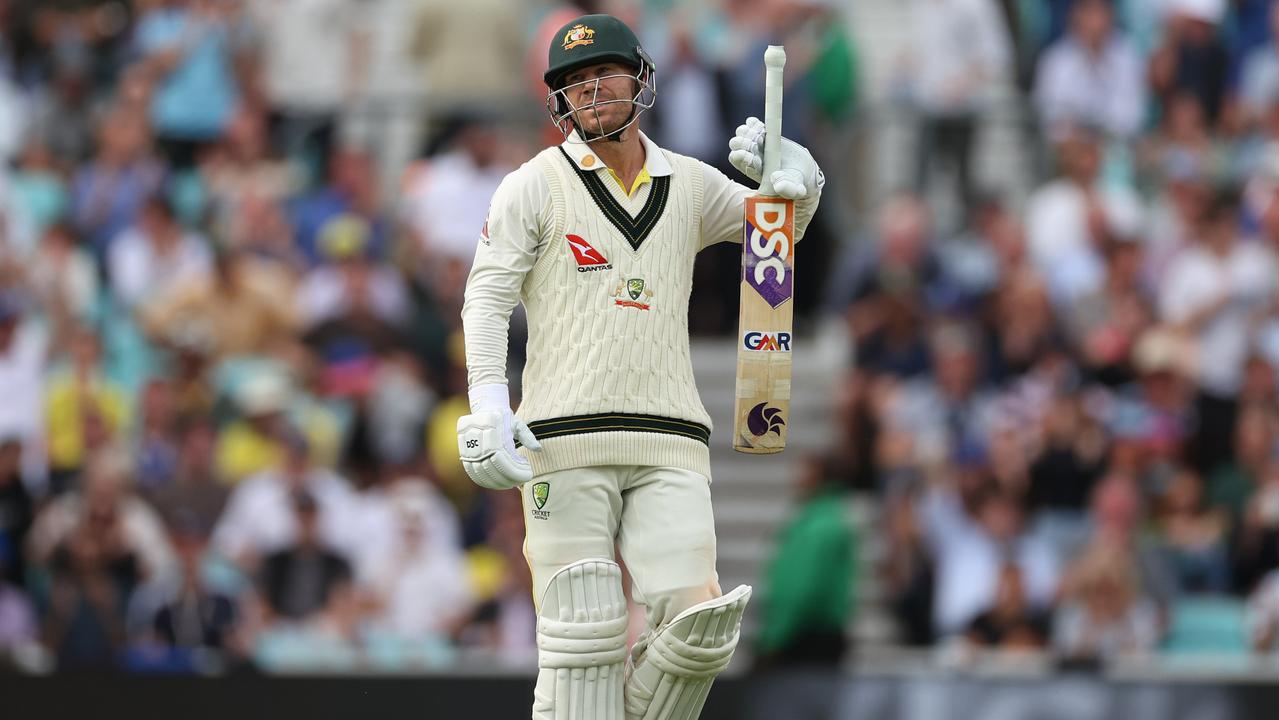 Warner was dejected after being dismissed by Chris Woakes. Picture: Ryan Pierse/Getty Images