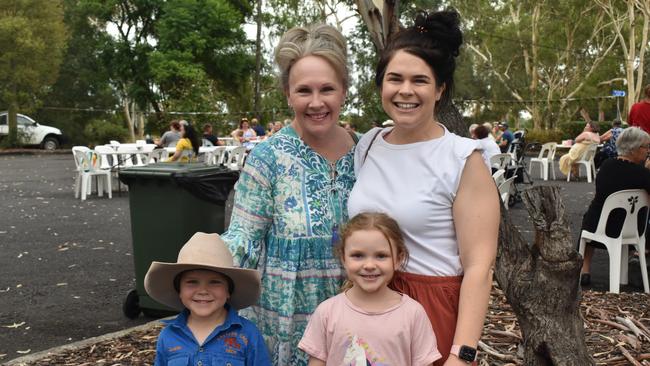 (Front) Dusty, Bonnie, (back) Vicki and Moz at the Great Australian Bites Australia Day event 2023. Picture: Chloe Cufflin.