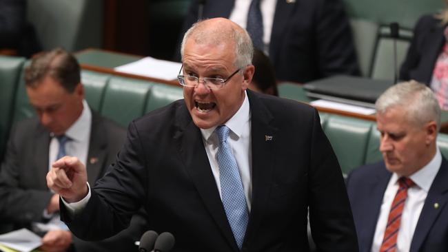 Scott Morrison kicked off the refugee scare campaign by vowing to reopen Christmas Island. Picture: Kym Smith