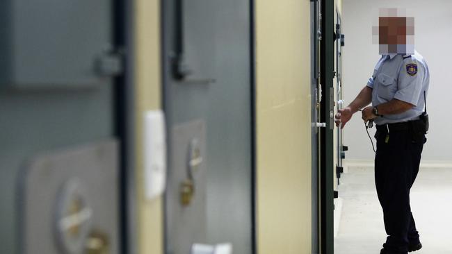 An inmate checks over the cells at Goulburn Supermax. Picture: Sam Ruttyn