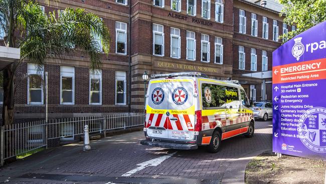 The driver of the vehicle was taken to the Royal Prince Alfred for mandatory testing. Picture: NCA NewsWire / Monique Harmer