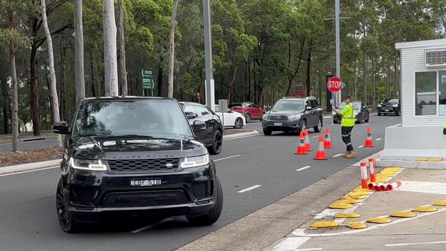 FeTaylor Swift arrives for soundcheck at Accor Stadium on Wednesday, Sydney. Picture: Media Mode