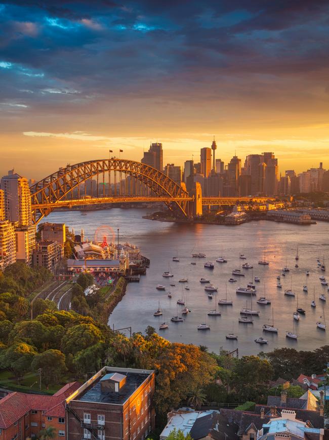 The Harbour Bridge and Sydney skyline. Picture: iStock