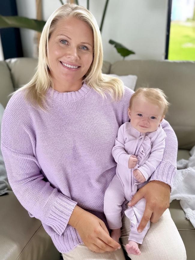 Jacqui Hockaday with daughter Ocean Rose Baillie. Picture: Supplied