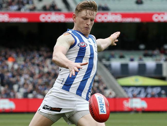 Round 18. 21/07/2018. Collingwood v North Melbourne at the MCG.  North Melbourne's Jack Ziebell   . Pic: Michael Klein