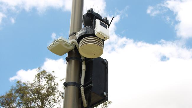 The park’s weather station also communicates with the irrigation system to efficiently manage watering needs. Picture: NCA NewsWire / Anthony Anderson