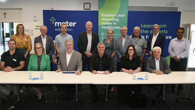 Georgina Whelan, Gerard Houlihan, Stephen Eaton, Chris Townend, Dr Erin Waters, Dr John Rivers, Graham Pattel, Dr Peter Steer, Professor Kunwarjit Sangala. Front: Luke Guazzo, Virginia Ryan, Tony Mooney, Patrick Brady, Michelle Morton, Steven Rubi