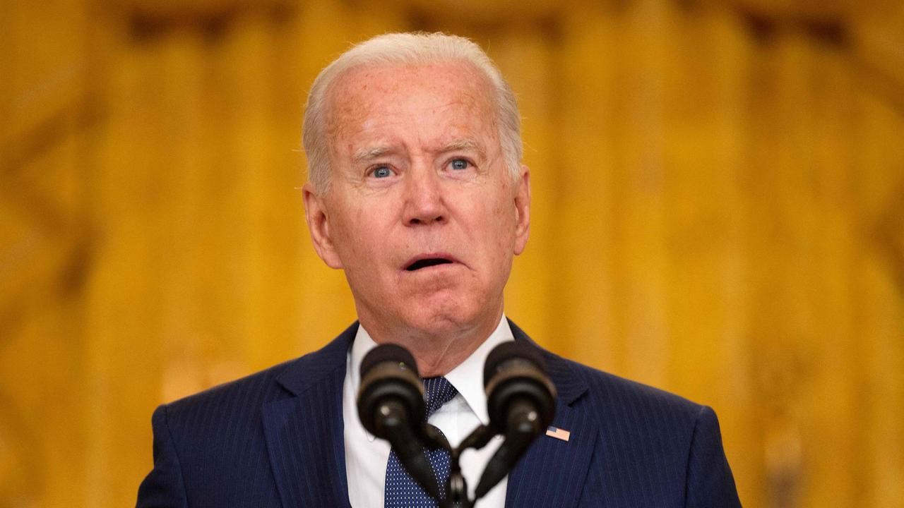 US President Joe Biden didn’t deny that his administration have handed names over to the Taliban. Picture: Jim Watson/AFP