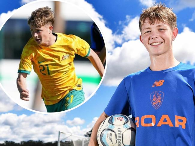 Sunshine Coast football talent Rhys Williams. Picture: Patrick Woods.