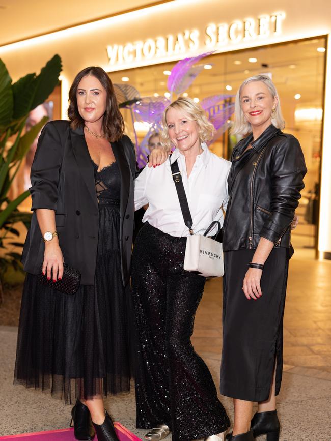Nadia Baker, Sally Manhire and Amanda Ramsay at the Victoria's Secret Queensland Flagship Store Opening at Pacific Fair. Photo: Celeste Humphrey