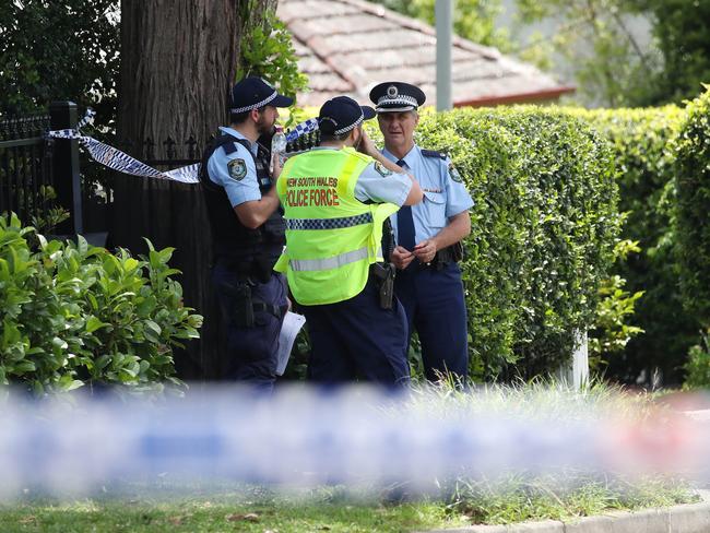 SYDNEY, AUSTRALIA - NewsWire Photos November 12, 2020: A man has been shot on Highlands Avenue in Wahroonga today. Police have closed the street and established a crime scene. Picture: NCA NewsWire / David Swift