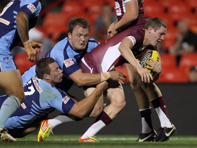 Kurt Mann in action for the Queensland under-20s in 2012. Picture: Action Photographics/Robb Cox
