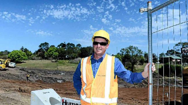 Lismore City Council Co-ordinator of Environmental Strategies Nick Stephens at the Slaters Creek Stormwater Treatment Wetland site in North Lismore. Picture: Cathy Adams