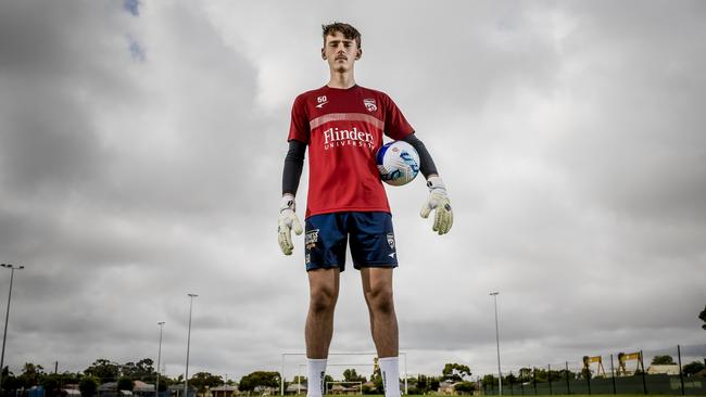 In 2022 Steven Hall was the A-League’s youngest goalie. Picture: Roy VanDerVegt