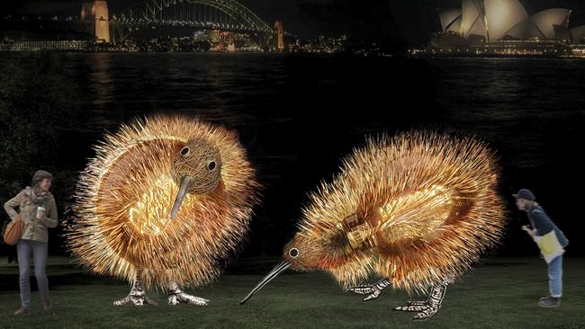 Vivid Sydney’s Birds of Lumos