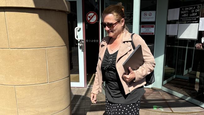 Rosemary Gamble operator of Taz-Zorb at Devonport Magistrates Court. Trial into the jumping castle tragedy at Hillcrest Primary School in Devonport. Picture: Simon McGuire