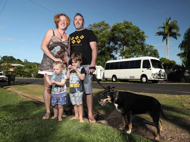 The Sumner family ahead of their big adventure. Picture: Marc McCormack