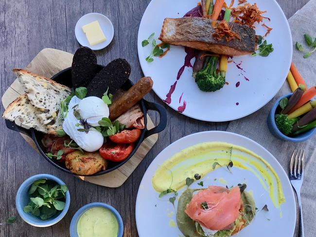 While dietitians don’t over indulge, there’s plenty in this breakfast spread they would enjoy. Picture: Jenifer Jagielski