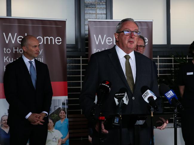 Mr Hazzard opening the new Hornsby-Kuringai Hospital on Monday. Picture: NCA Newswire / Gaye Gerard