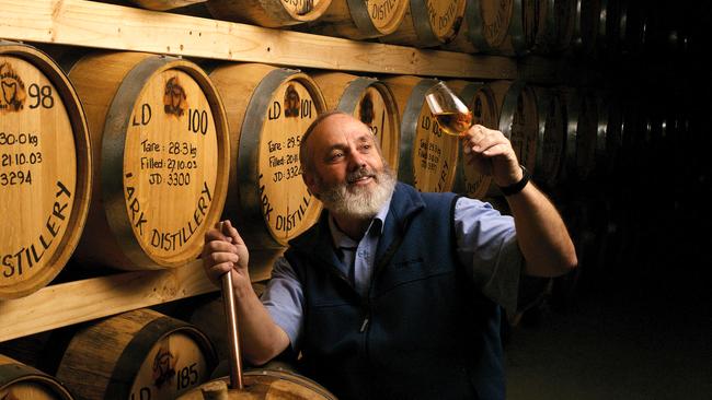 DRAM FINE DROP: Whisky pioneer Bill Lark, the founder of Lark Distillery.