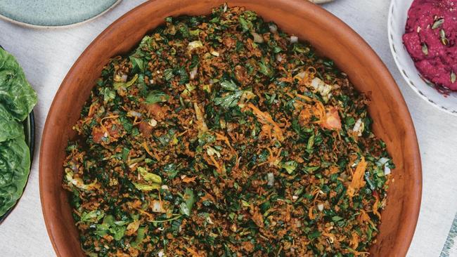 Yiayia Feyrouz's version of tabbouleh.