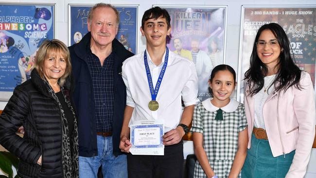 Zina, Wally, Michael, Annie and Michael Demchenko at the Gympie and District Eisteddfod. Picture: Patrick Woods.