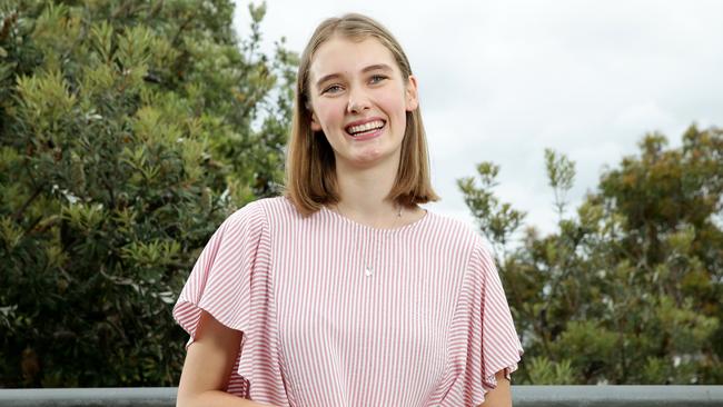 Wenona School student Bella Wilson who topped the earth and environmental science course in the 2018 HSC. Picture: Jonathan Ng