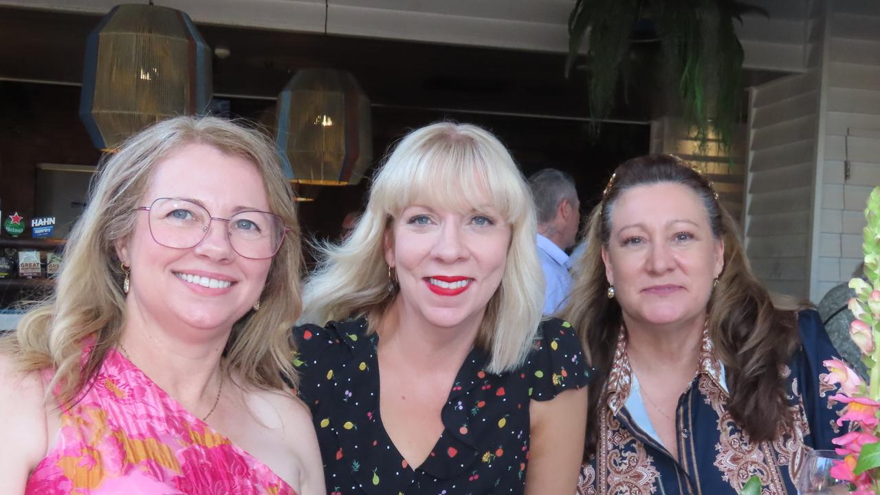 Toni Jones, Seonad Scanlan and Mel Davis at The Normanby on Melbourne Cup day.