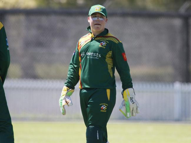 Ghosts wicketkeeper, Cohen Kvackovski. Picture Warren Gannon Photography