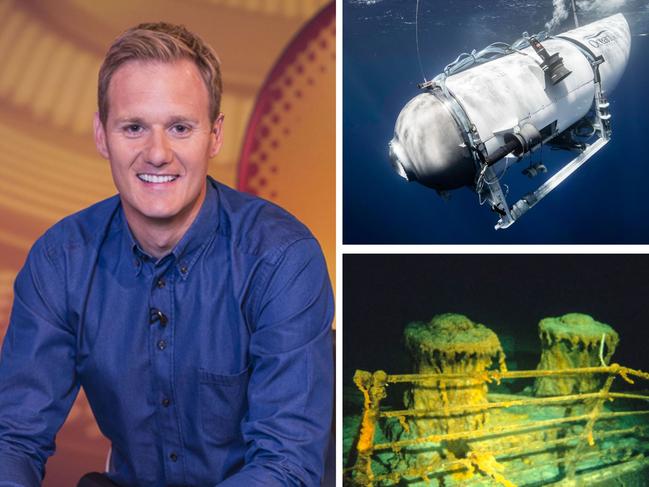 Dan Walker will host a documentary on the missing sub. Picture: Supplied / Dan Walker